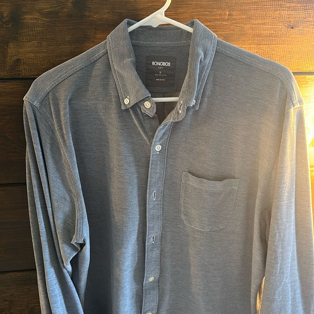 Bonobos soft cotton gray oxford